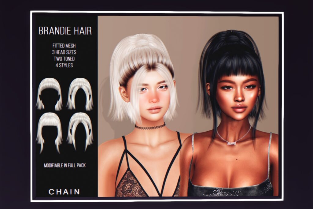 Brandie Hair, L$290 each/L$860 FP