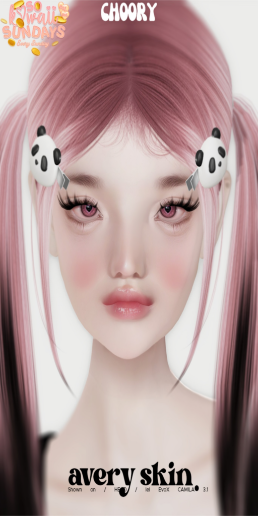 Avery Skin - EvoX	&lt;a href=&quot;http://maps.secondlife.com/secondlife/Infinite%20Love/244/13/22&quot;&gt;Teleport&lt;/a&gt;