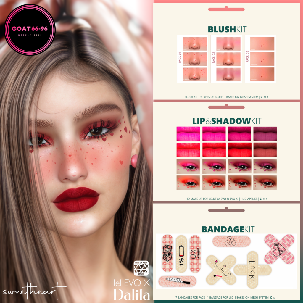 Sweetheart Blush, Lip &amp; Shadow Kits - EvoX | Sweetheart Bandaid Kit - BOM