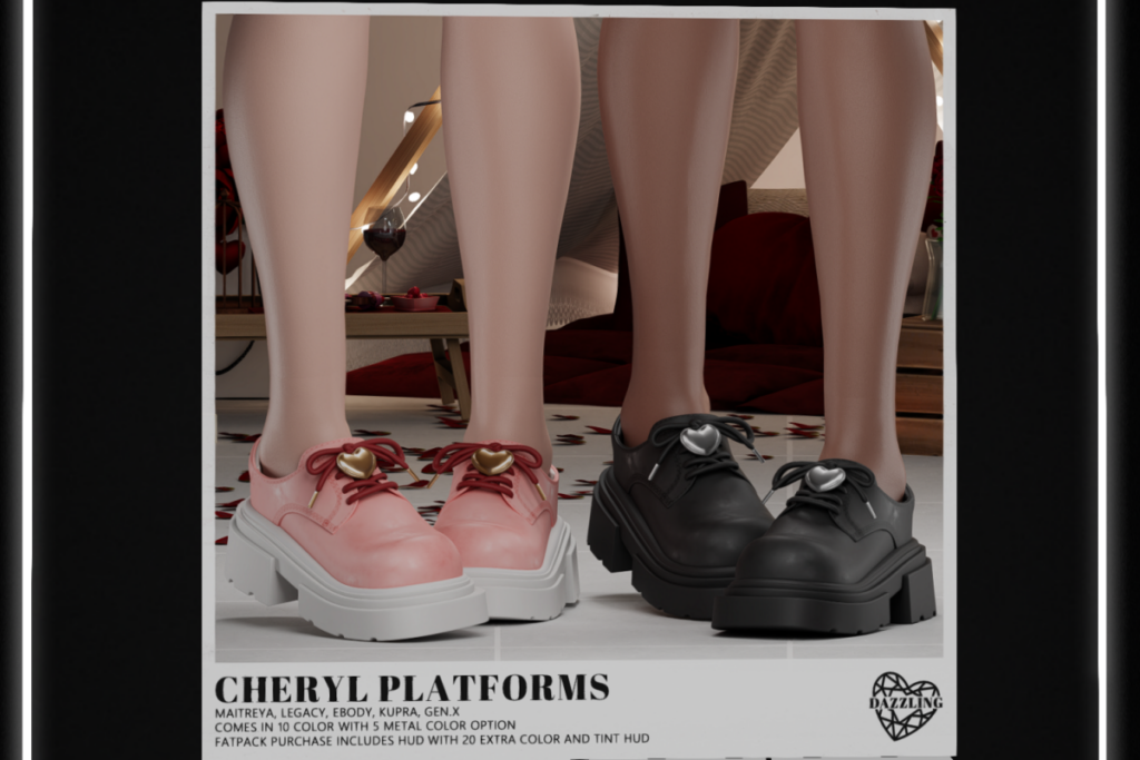 Cheryl Platforms - GenX/Inithium/Legacy/Maitreya/Reborn, L$229 each/L$699 FP