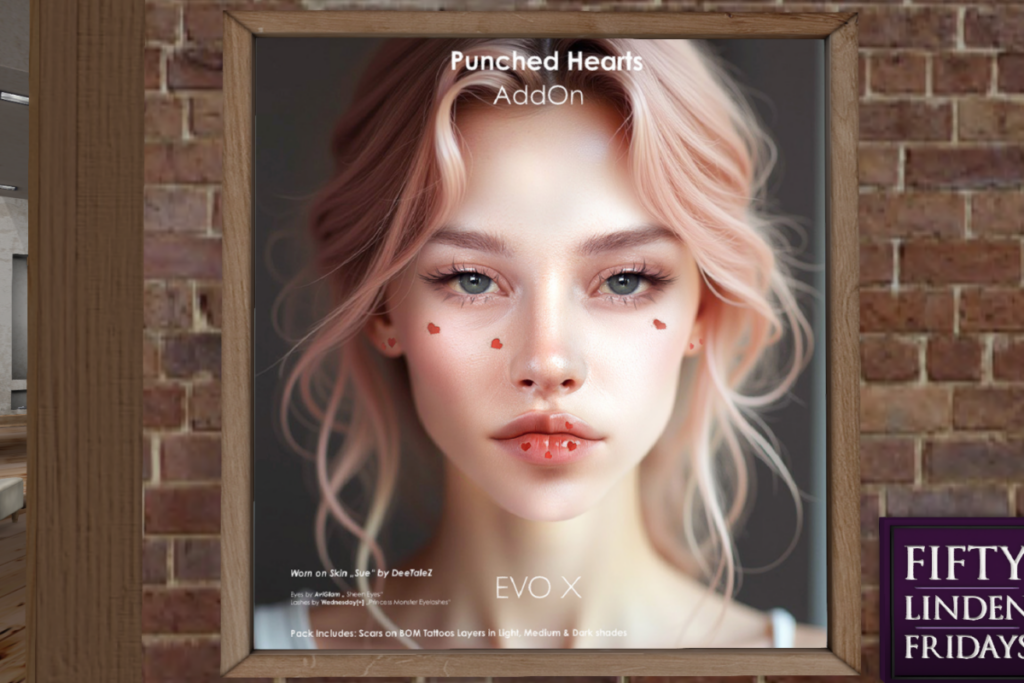 Punched Hearts AddOn- EvoX	&lt;a href=&quot;http://maps.secondlife.com/secondlife/DeeTaleZ/176/112/266&quot; target=&quot;_blank&quot;&gt;Teleport&lt;/a&gt;