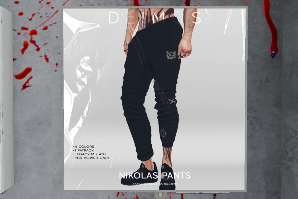 Nikolas Pants - Legacy, L$299 each/L$899 FP