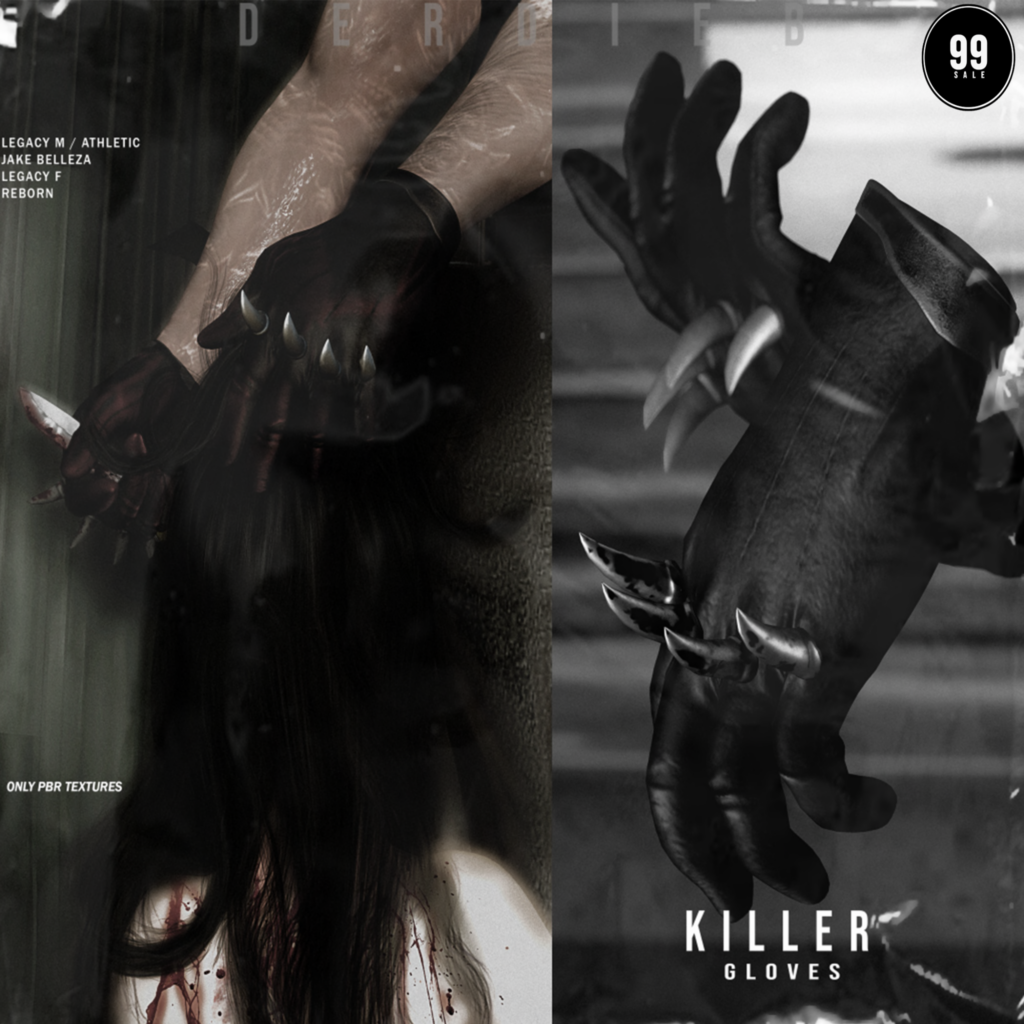 Killer Gloves - Jake/Legacy F+M/Reborn/+mods