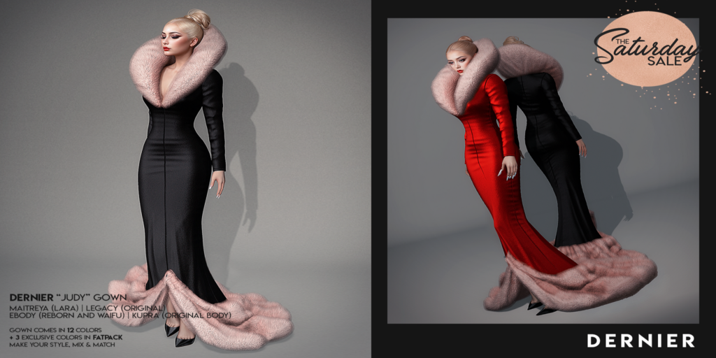 Judy Gown - Inithium/Legacy/Maitreya/Reborn/+mods	&lt;a href=&quot;https://maps.secondlife.com/secondlife/DERNIER/117/141/1006&quot;&gt;Teleport&lt;/a&gt;