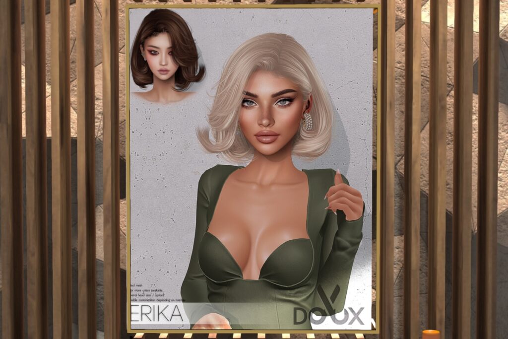 Erika Hairstyle, L$400 Basic Pack/L$175 Deluxe HUD/L$525 FP