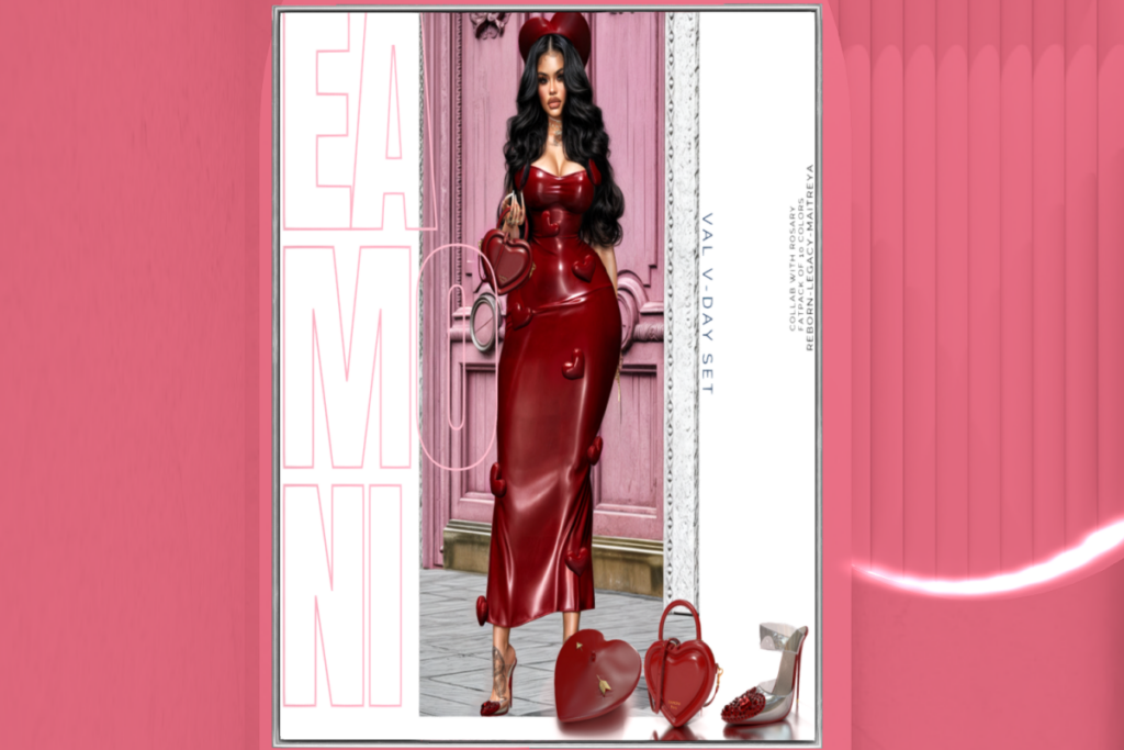 Val V-Day Heels - Legacy/Maitreya/Reborn, L$250 each/L$850 FP | V-Day Beret and Purse, L$250 each | V-Day Set MegaPack, L$1500