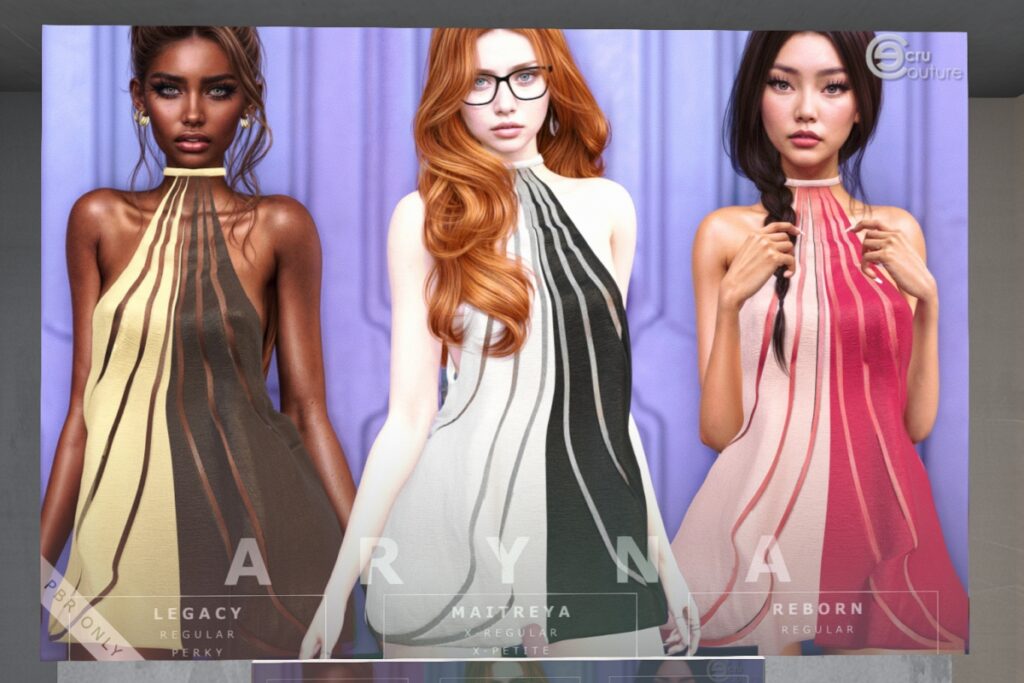 Aryna Dress - Legacy/MaitreyaX/Reborn/+mods, L$499 each FP/L$1499 MP