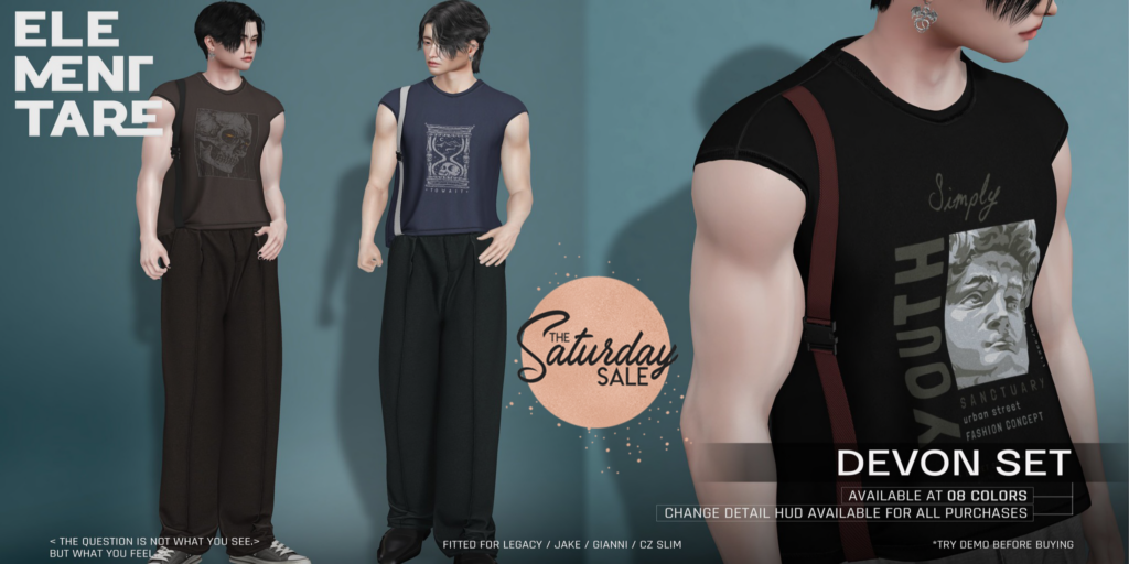 Devon Set - CZ Slim/Gianni/Jake/Legacy	&lt;a href=&quot;http://maps.secondlife.com/secondlife/Heartbreak/116/99/100&quot;&gt;Teleport&lt;/a&gt;