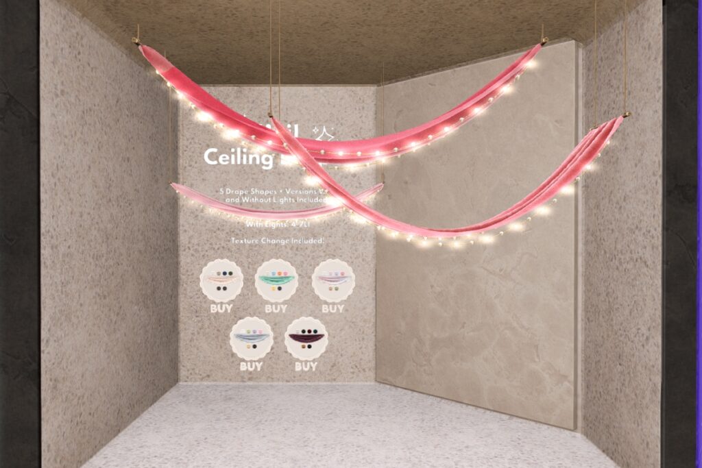 Veil Ceiling Drapes, L$299 each