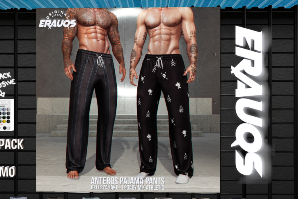 Anteros Pajama Pants - Jake/Legacy, L$245 each/L$845 FP