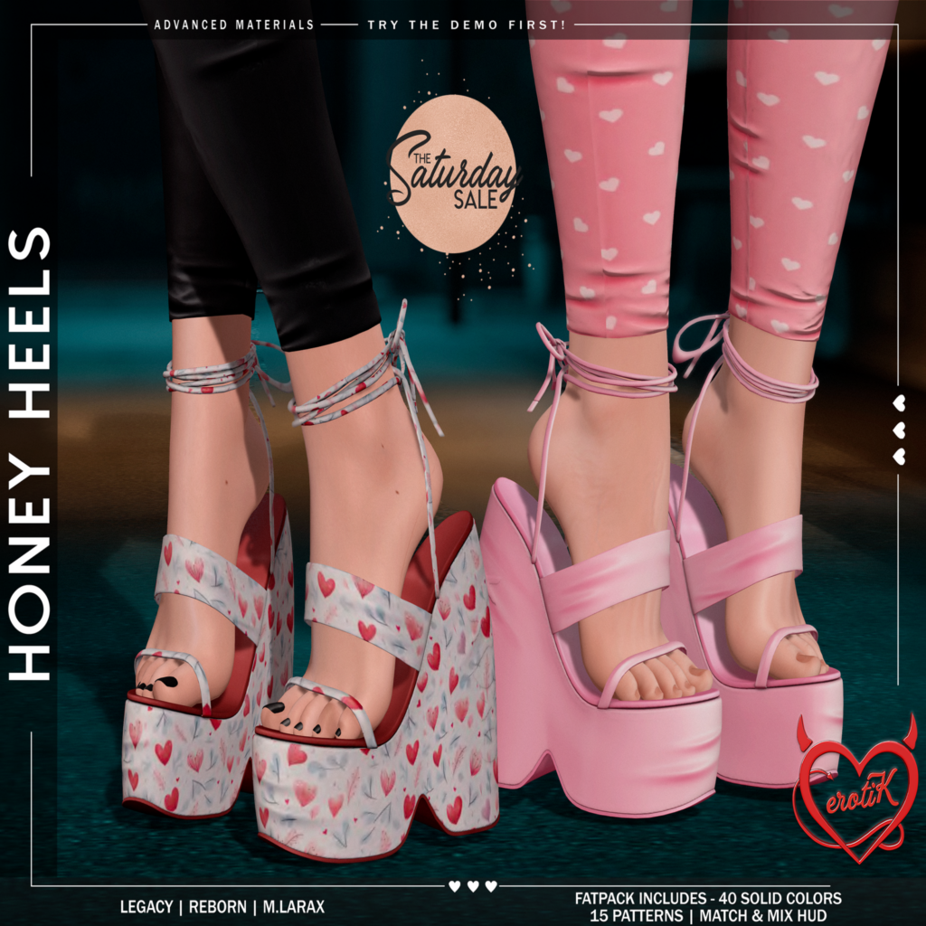 Honey Heels - Legacy/MaitreyaX/Reborn	&lt;a href=&quot;http://maps.secondlife.com/secondlife/WIP/112/134/1501&quot;&gt;Teleport&lt;/a&gt;