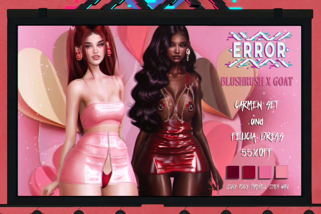 Carmen Set and Felicia Dress - Legacy/Reborn/+mods, L$90-L$113 each/L$450-L$540 each FP