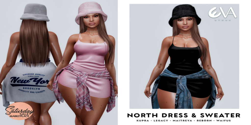 North Dress and Sweater - Inithium/Legacy/Maitreya/Reborn/+mods