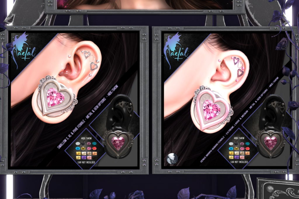 Valentina Earrings - Swallow Pixie, S, &amp; XL F Ears, L$229 | Valentina Earrings - Genus Morph Medium, Large &amp; Extreme F Ears, L$229