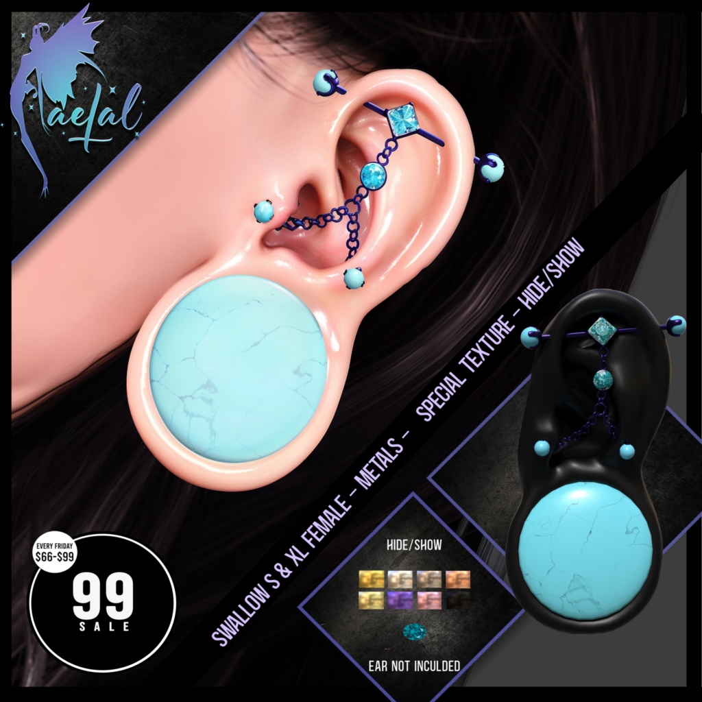 Nyx Earrings - Swallow Gauged S &amp; XL F Ears