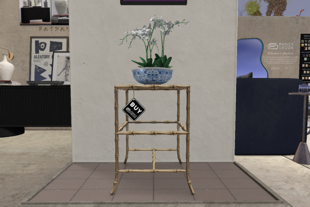 Evans Side Table	&lt;a href=&quot;http://maps.secondlife.com/secondlife/Fancy%20Decor/211/107/23&quot; target=&quot;_blank&quot;&gt;Teleport&lt;/a&gt;