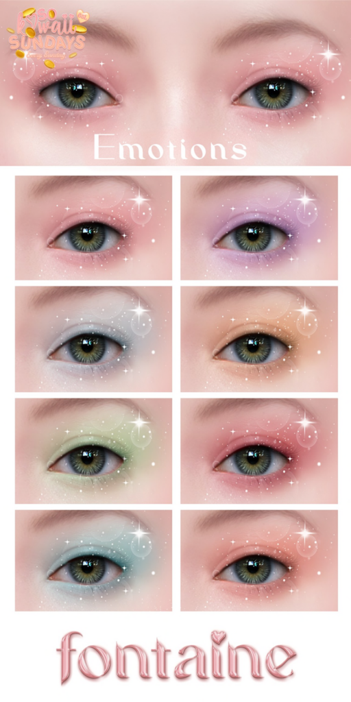 Emotions Eyeshadow - EvoX	&lt;a href=&quot;https://maps.secondlife.com/secondlife/VELOUR/66/140/83&quot;&gt;Teleport&lt;/a&gt;