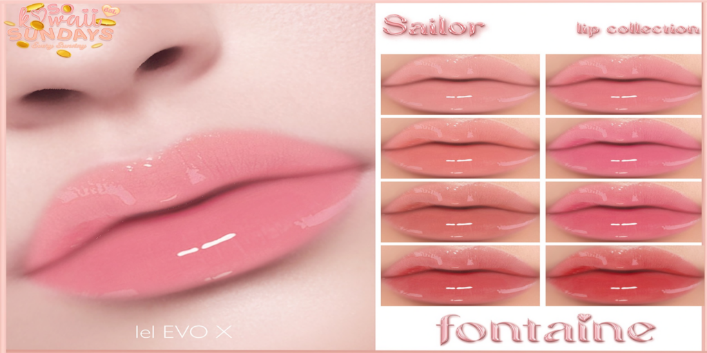 Sailor Lipstick - EvoX	&lt;a href=&quot;https://maps.secondlife.com/secondlife/VELOUR/66/140/83&quot;&gt;Teleport&lt;/a&gt;