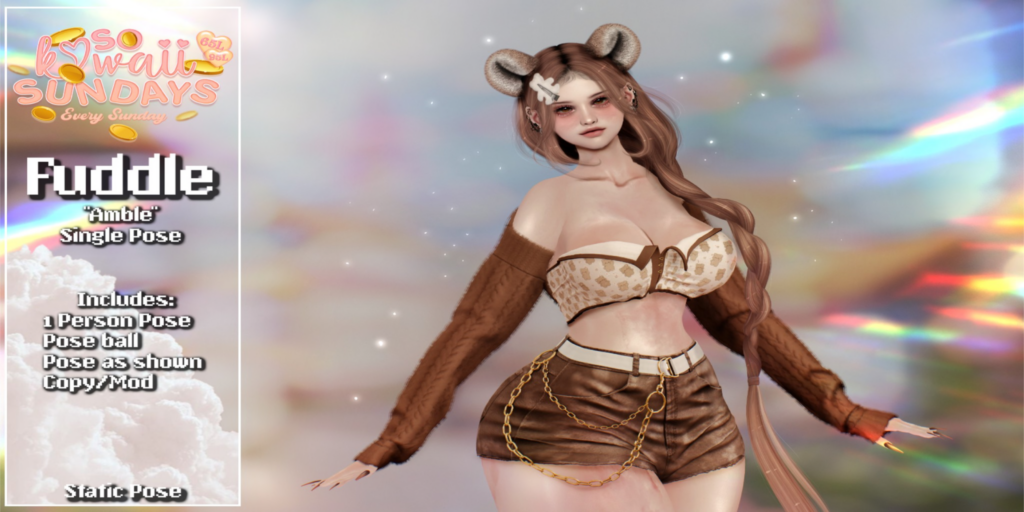 Amble Pose	&lt;a href=&quot;http://maps.secondlife.com/secondlife/Dream%20Garden/102/85/1251&quot;&gt;Teleport&lt;/a&gt;