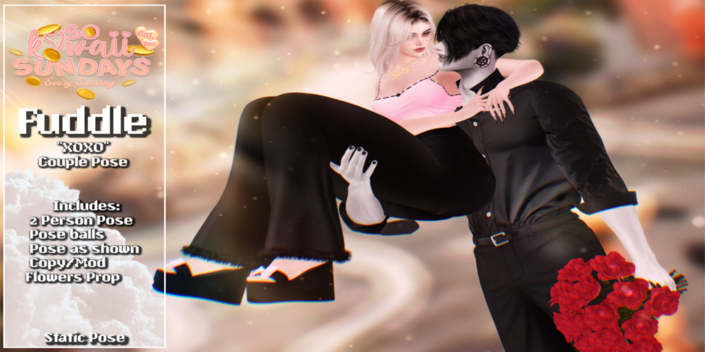 XOXO Couples Pose	&lt;a href=&quot;http://maps.secondlife.com/secondlife/Dream%20Garden/102/85/1251&quot;&gt;Teleport&lt;/a&gt;