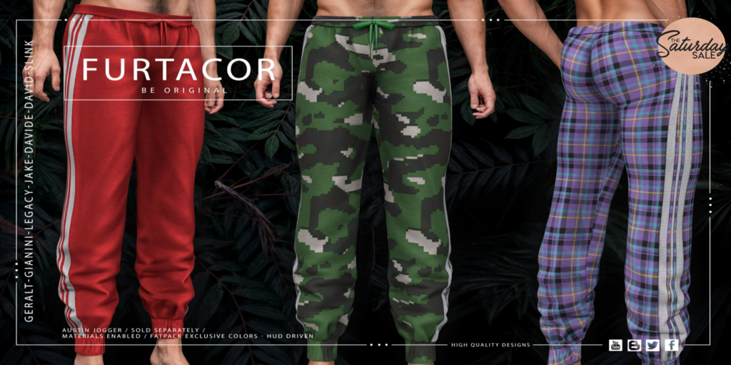 Austin Jogger - David/Davide/Geralt/Gianni/Jake/Legacy/Slink	&lt;a href=&quot;http://maps.secondlife.com/secondlife/Vardor/240/184/23&quot;&gt;Teleport&lt;/a&gt;