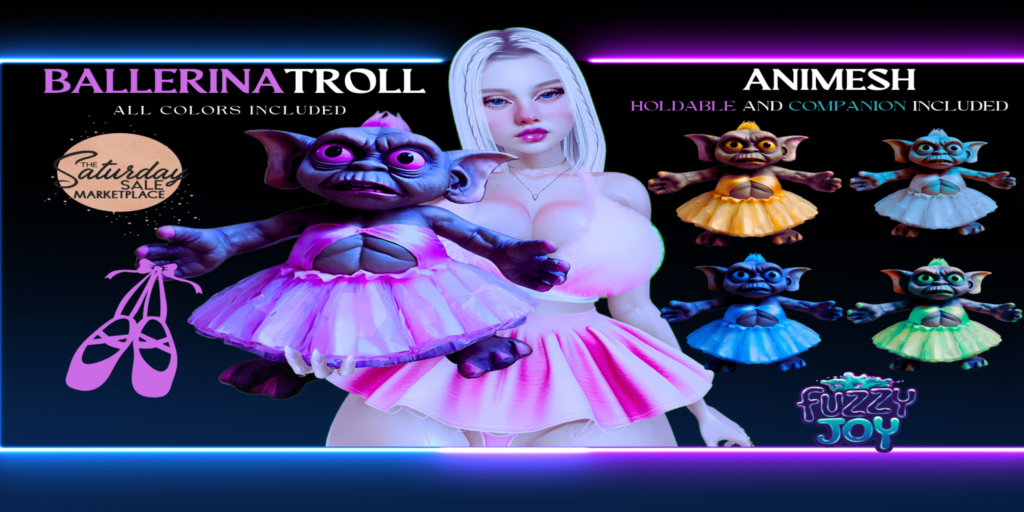 Ballerina Troll Animesh Companion and Holdable