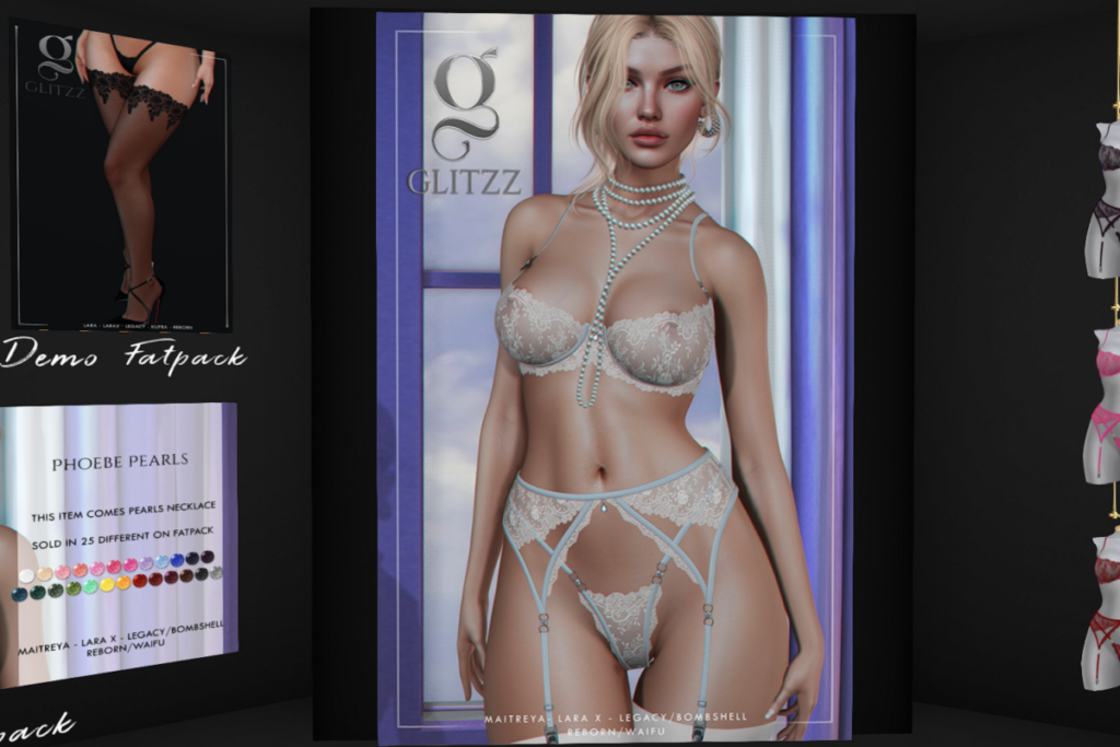 Phoebe Lingerie - Legacy/MaitreyaX/Reborn/+mods, L$350 each/L$2000 FP