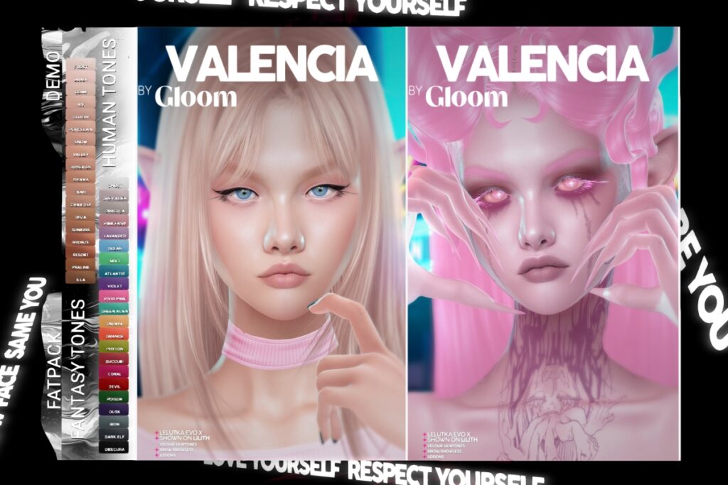 Valencia Skin - EvoX, L$690 each/L$1200 FP