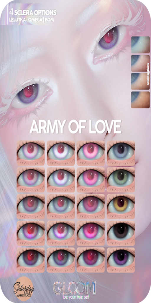 Army of Love Eyes - BOM/Lelutka/Omega