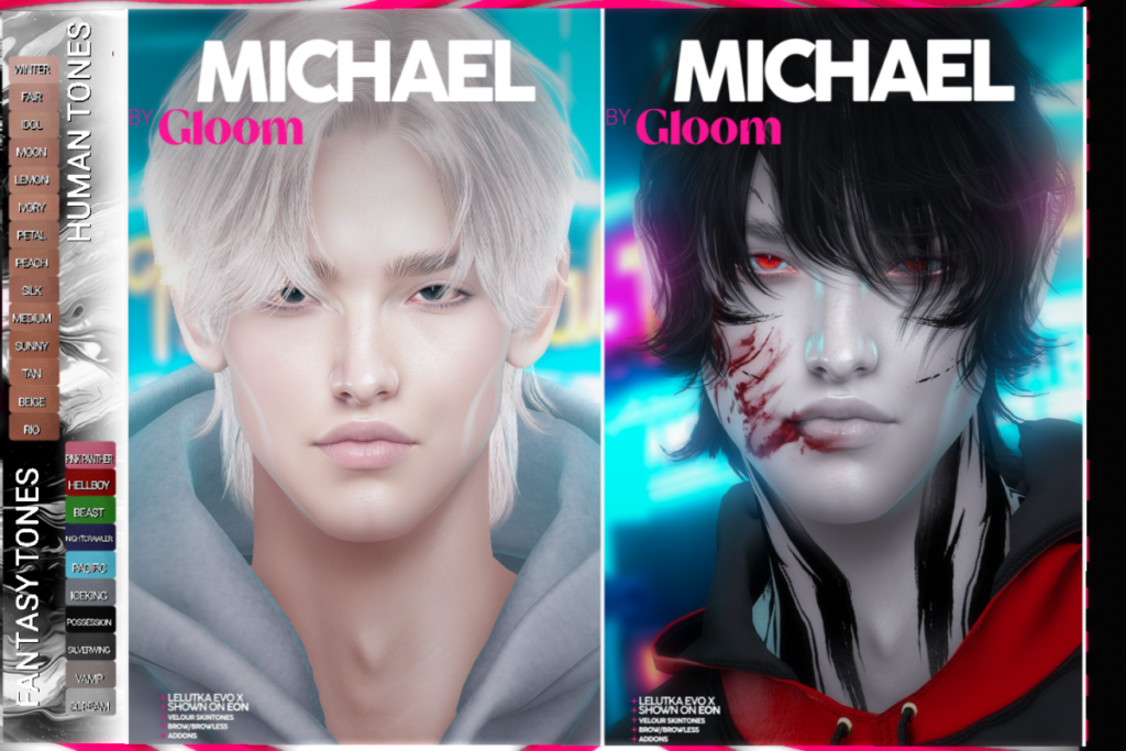 Michael Skin - EvoX, L$690 each/L$1200 FP