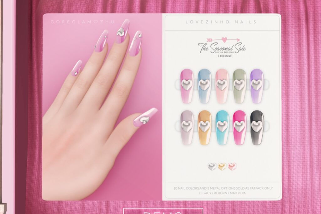 Lovezinho Mesh Nails - Legacy/Maitreya/Reborn, L$190