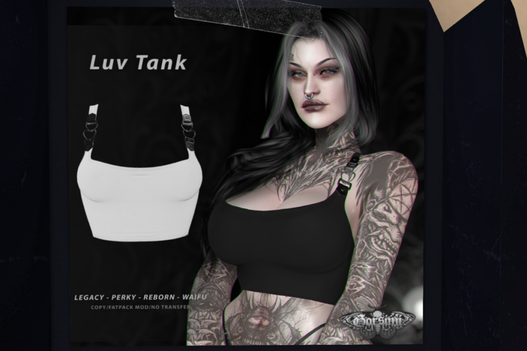 Luv Tank - Legacy/Reborn/+mods, L$299 each/L$799 FP