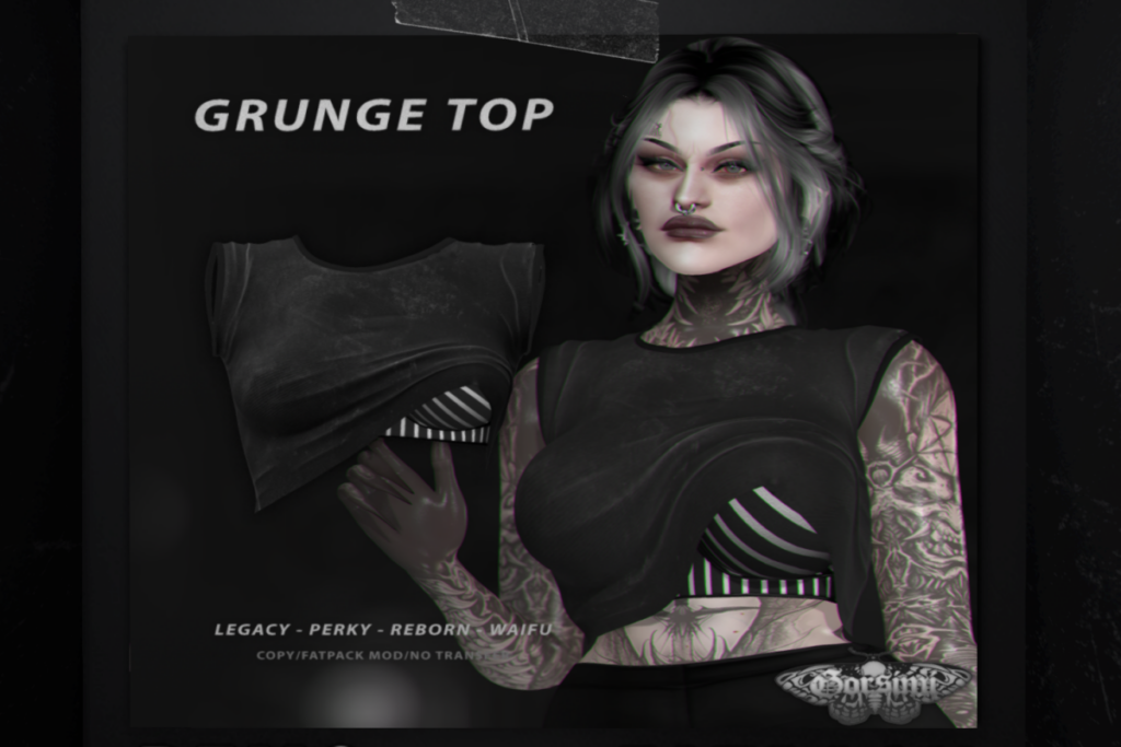 Grunge Top - Legacy/Reborn/+mods, L$210 each/L$560 FP