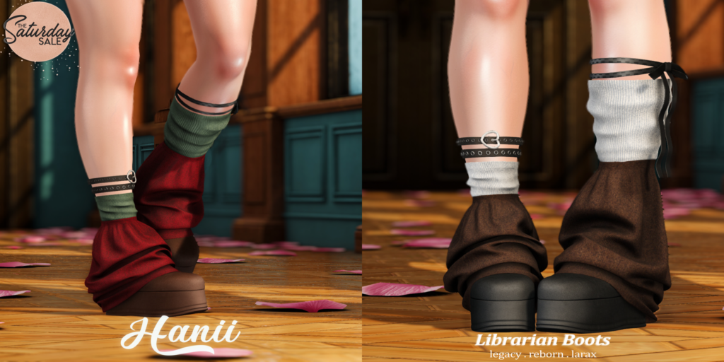 Librarian Boots - Legacy/MaitreyaX/Reborn	&lt;a href=&quot;http://maps.secondlife.com/secondlife/Dream%20Lake/142/112/25&quot;&gt;Teleport&lt;/a&gt;