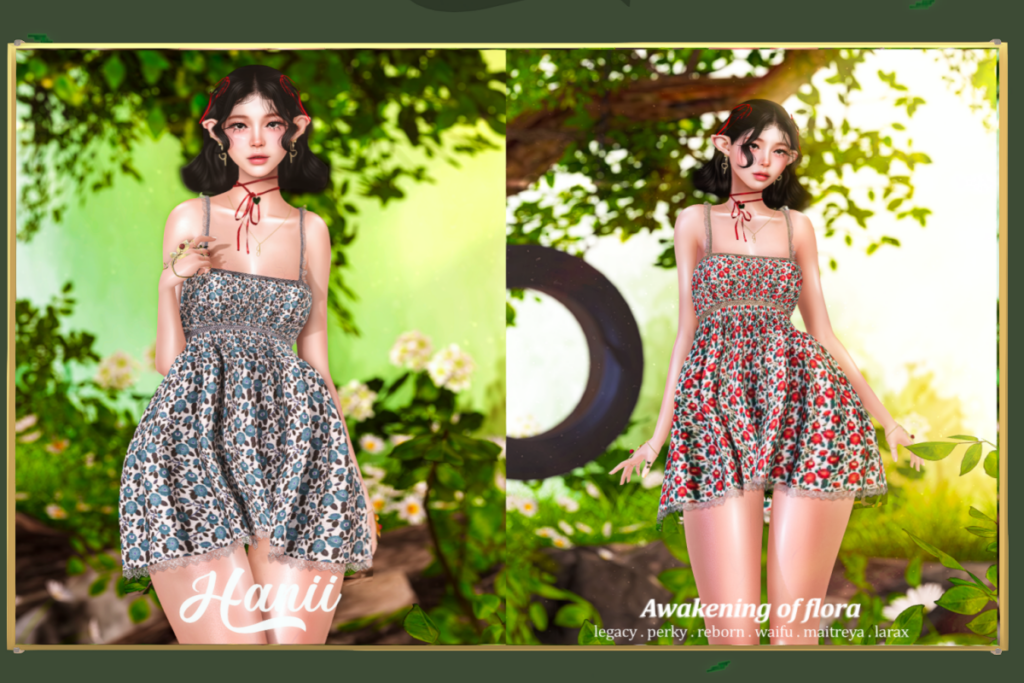 Awakening of Flora Dress - Legacy/MaitreyaX/Reborn/+mods, L$170 each/L$1300 FP