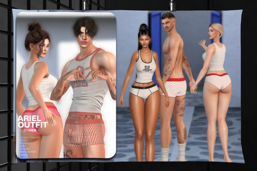 Ariel Outfit - Jake/Legacy F+M/MaitreyaX/Reborn/+mods, L$199 each/L$1999 each FP