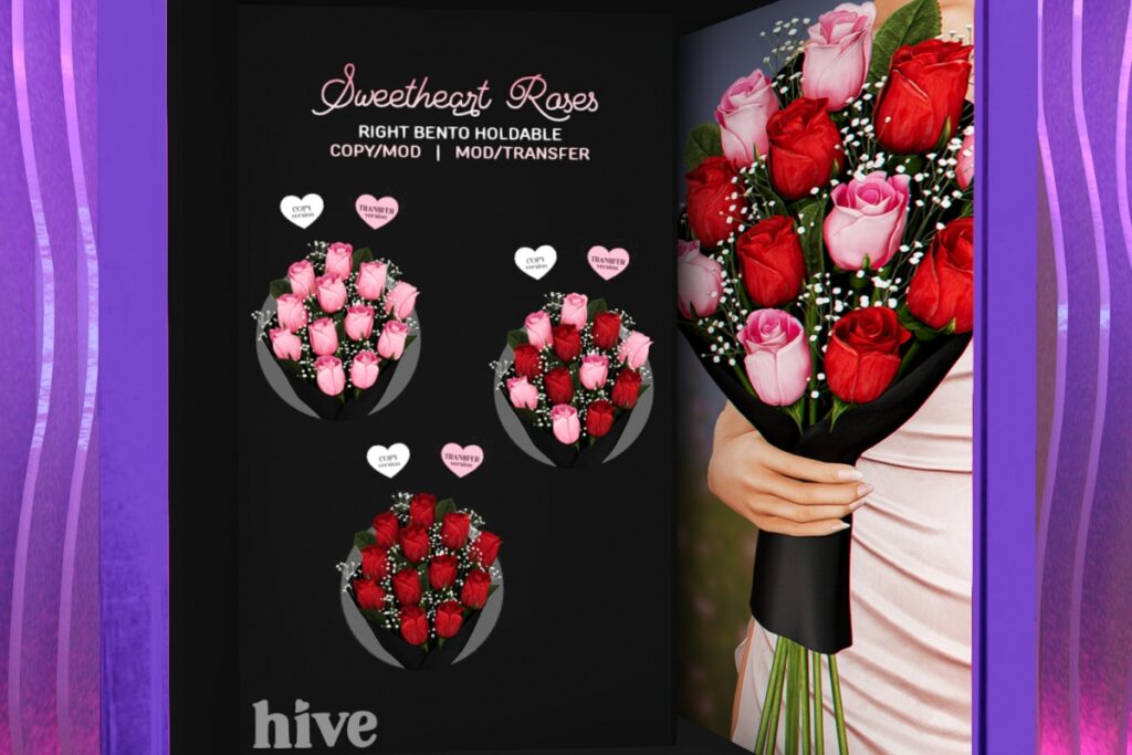 Sweetheart Roses, L$200-L$300 each