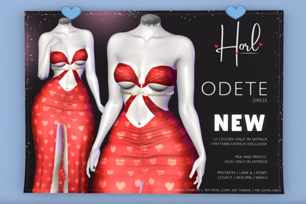 Odete Dress - Legacy/Maitreya/Reborn/+mods, L$199 each/L$810 FP