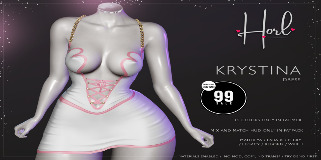 Krystina Dress - Legacy/Maitreya/Reborn/+mods