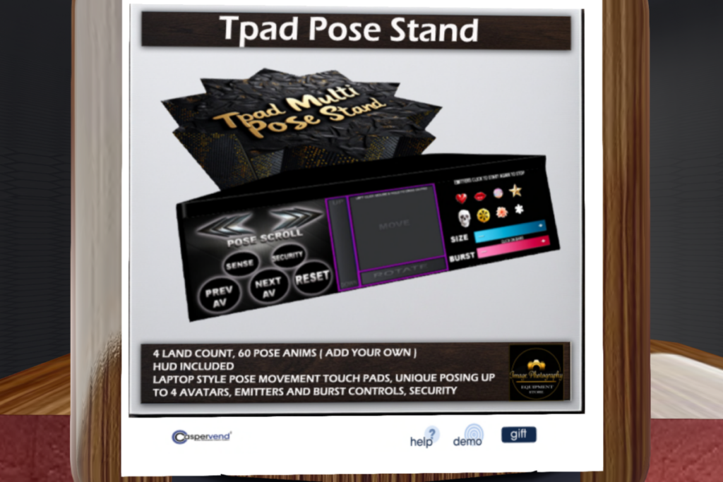 Tpad Pose Stand, L$1000