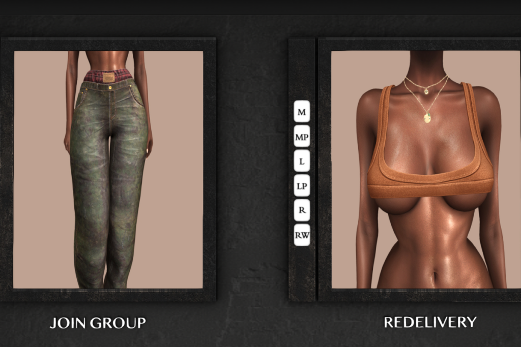 Kas Scoop Neck Bra &amp; Logan Baggy Jeans - Legacy/MaitreyaX/Reborn/+mods, L$275-L$399 each/L$1175-L$1299 each FP