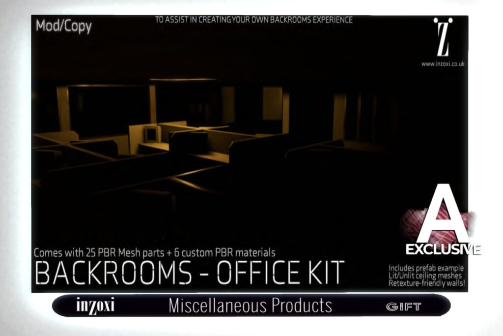 Backrooms Office Decor Kit, L$799