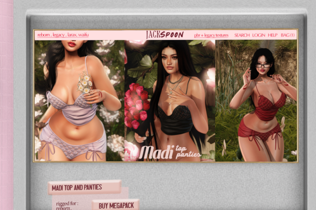 Madi Top &amp; Panties - Legacy/MaitreyaX/Reborn/+mods, L$199 each/L$888 each FP/L$1200 MP