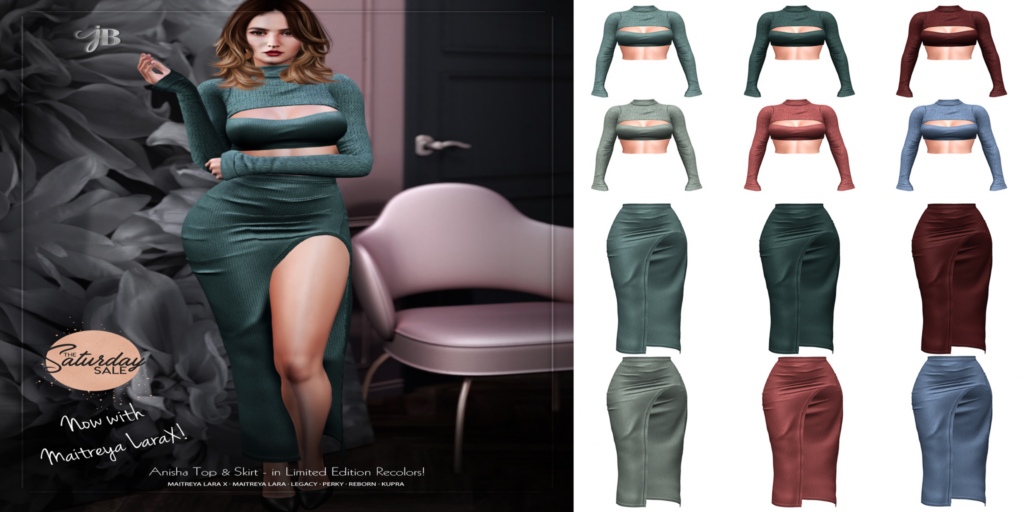 Anisha Outfit - Inithium/Legacy/Maitreya/Reborn/+mods	&lt;a href=&quot;http://maps.secondlife.com/secondlife/JustBecause/123/129/24&quot;&gt;Teleport&lt;/a&gt;