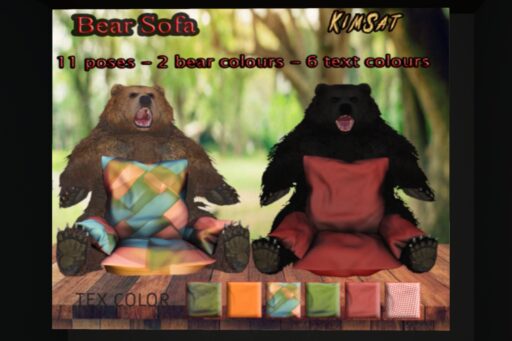 Bear Sofa, L$600