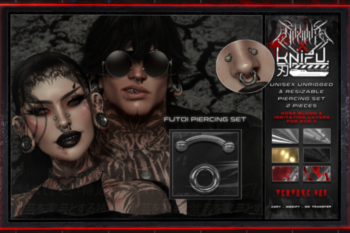 Futoi Piercing Set - Unrigged, L$249