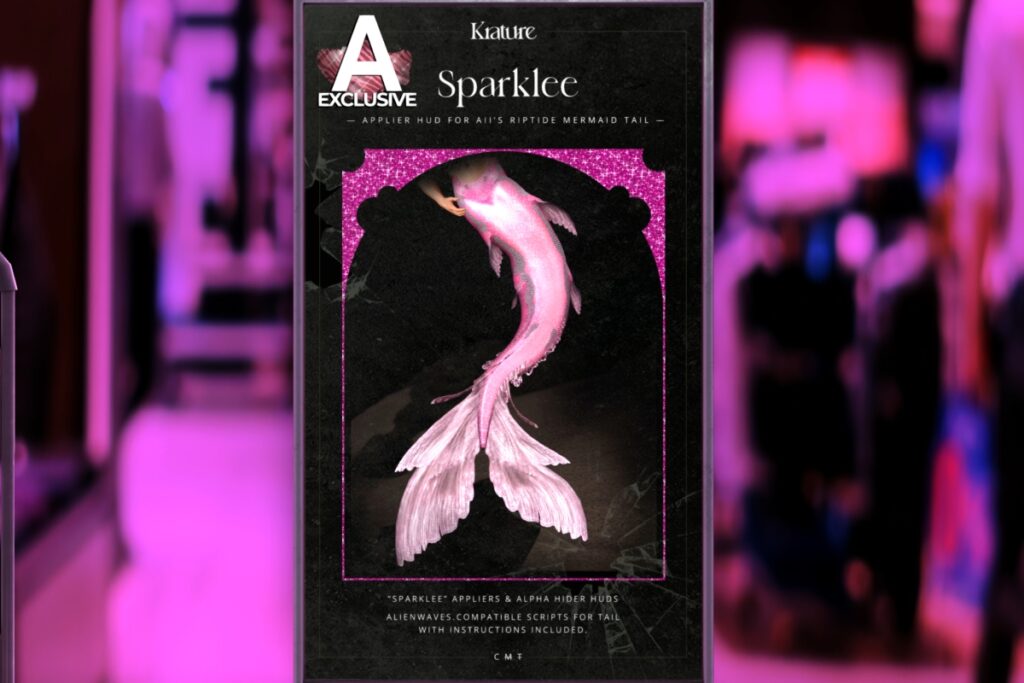 Sparklee Mermaid Tail Applier - Aii Riptide, L$399 each/L$1299 FP