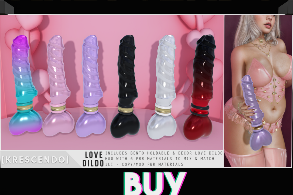 Love Dildo Holdable and Decor, L$299