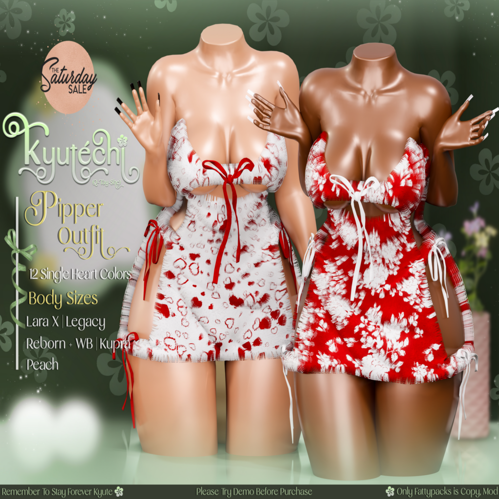 Pipper Outfit - Inithium/Legacy/MaitreyaX/Peach/Reborn/+mods	&lt;a href=&quot;https://maps.secondlife.com/secondlife/Holiday%20Cove/89/129/26&quot;&gt;Teleport&lt;/a&gt;