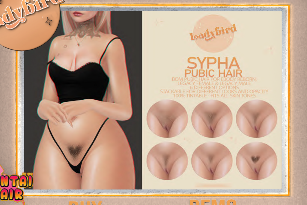 Sypha Pubic Hair - BOM for Reborn, L$299